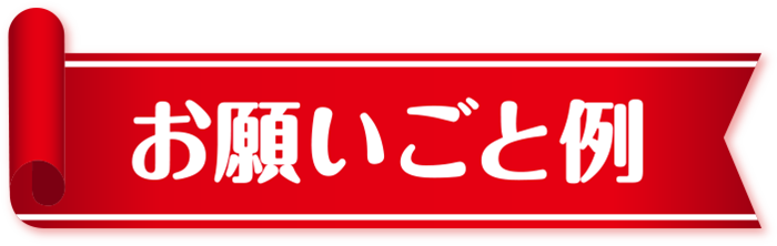 お願いごと例